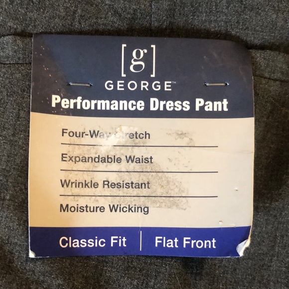 GEORGE Size 30W 30L Performance Dress Classic Fit
Stretch Wrinkle Resistant NEW - Picture 6 of 15